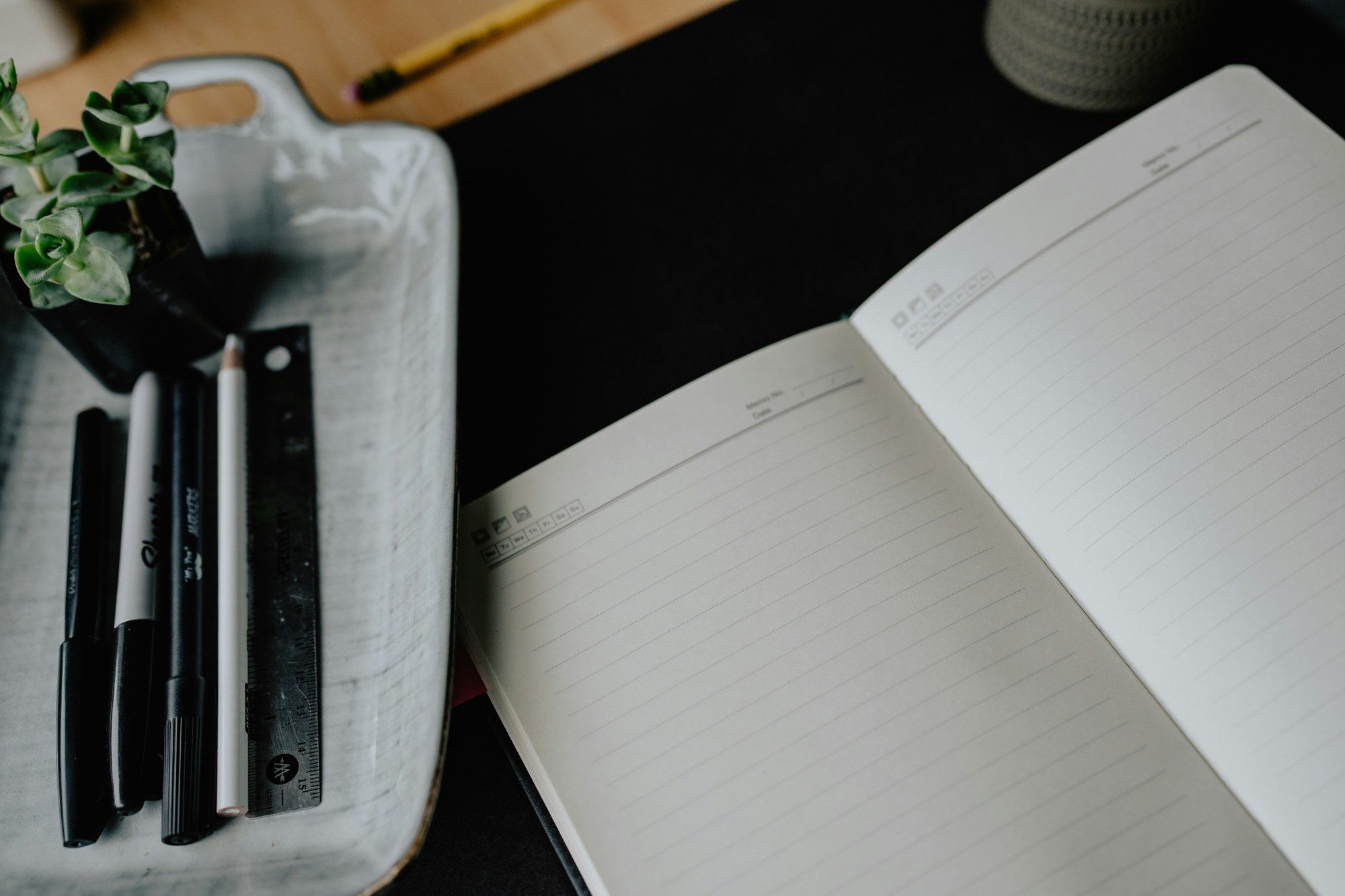 Notebook and workspace representing TF-CBT structure